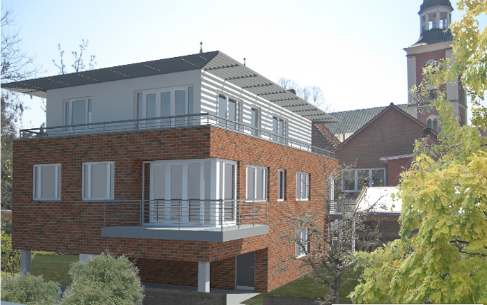 Architektur - Wohnungsbau - Mehrfamilienhaus